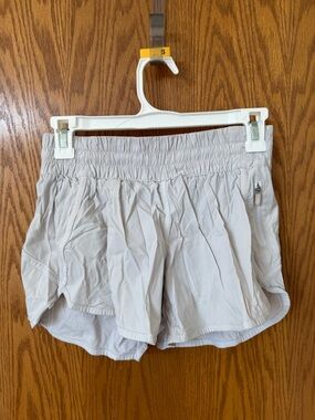 Off white lululemon shorts